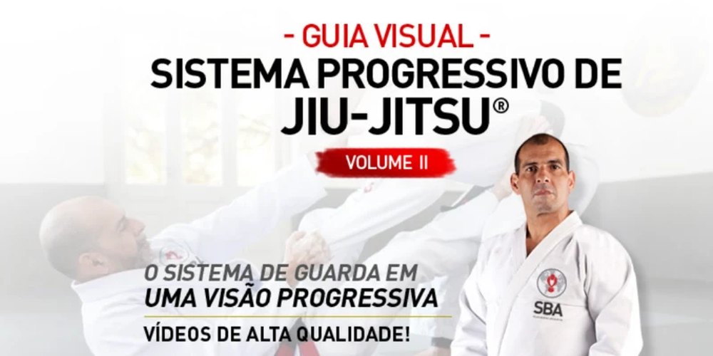 Capa do Guia Visual, Sistema Progressivo de Jiu-Jitsu, Volume II, com o Mestre Sylvio Behring